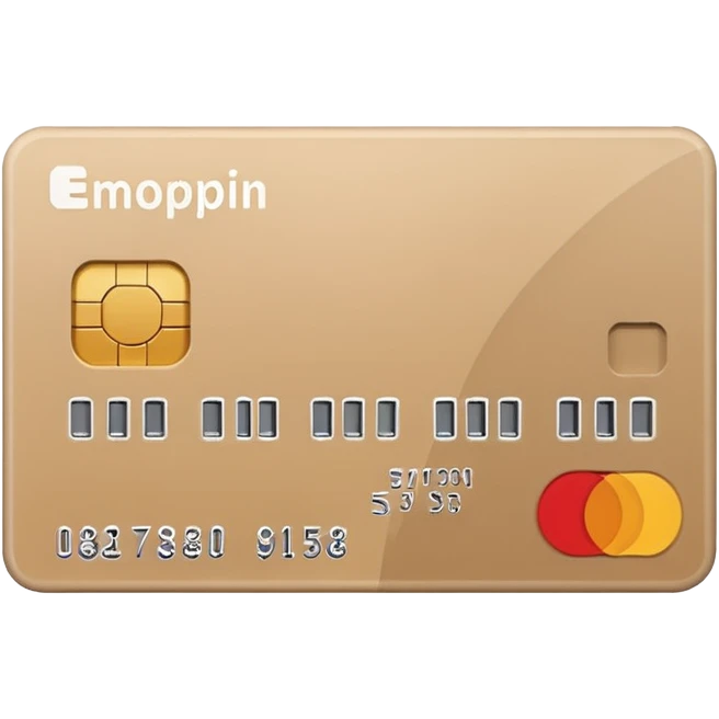 bank card beige emoji