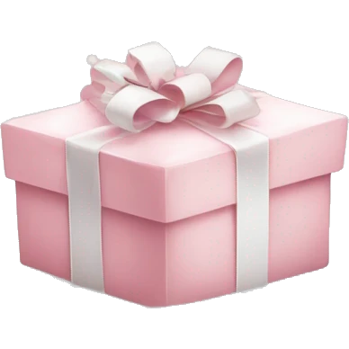 Light pink Christmas gifts under a white Christmas tree  emoji