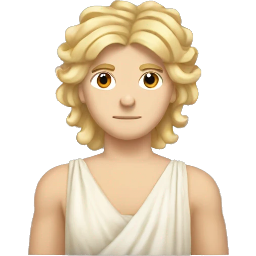 Apollo Greek mythology blonde hair lyre  emoji