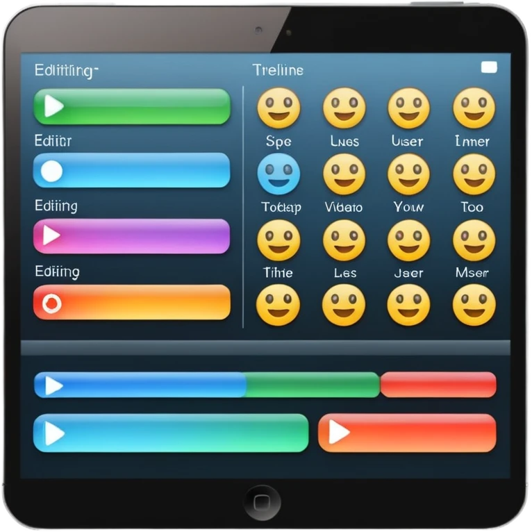 Video editing emoji