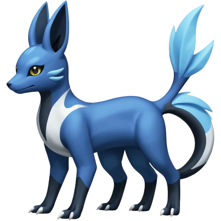 Manectric-Electrike-Lugia-Umbreon-Draco-Fakémon-hybrid-creature (full body), 4 legs emoji