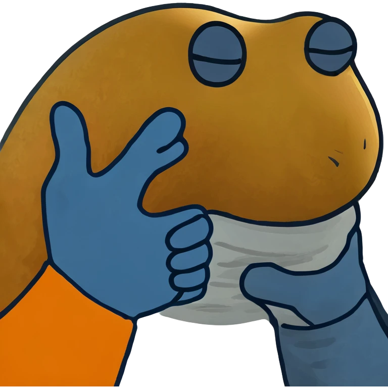 Two stylized hands (orange 🟠 and blue 🔵) clasped in a firm handshake. Minimalist lines, bold colors. Symbolizes partnership, trust, and collaboration. 🤝 emoji