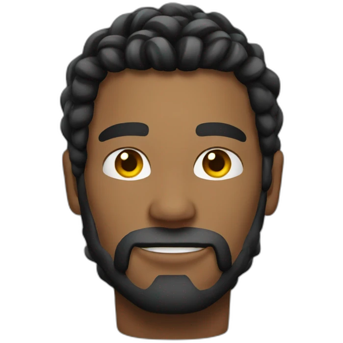 Strong braided man emoji