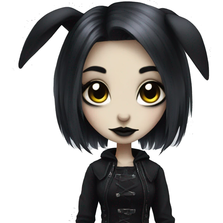 goth bunny girl emoji