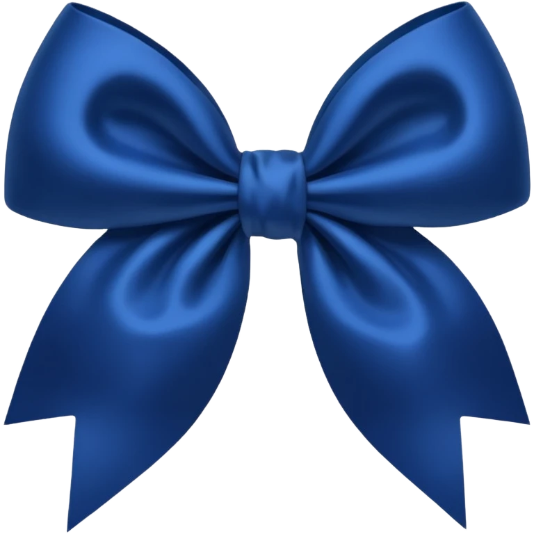 Laço azul escuro  emoji