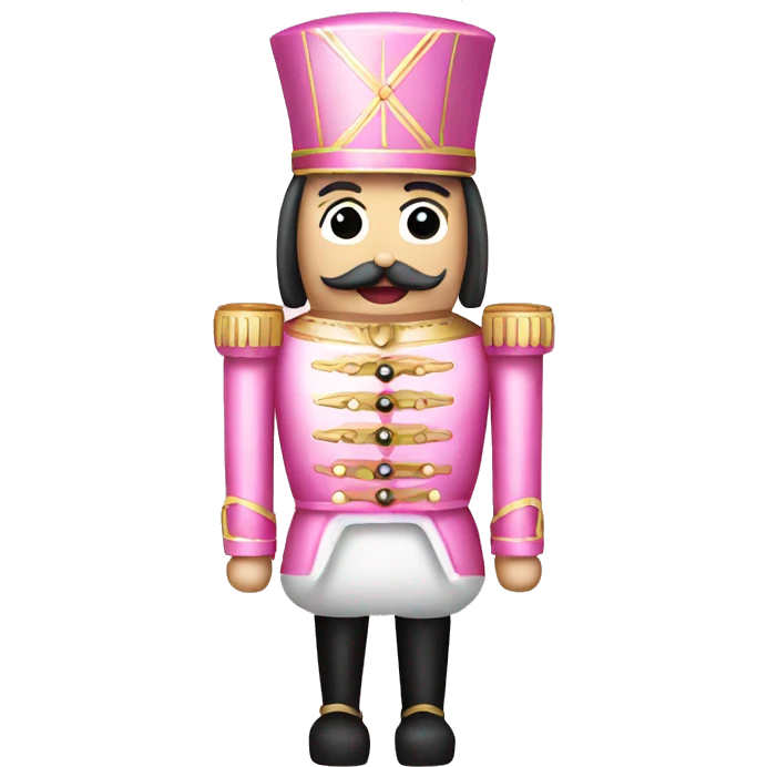 pink Christmas nutcracker  emoji