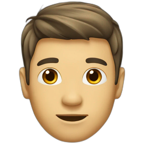 Homme buz cut emoji
