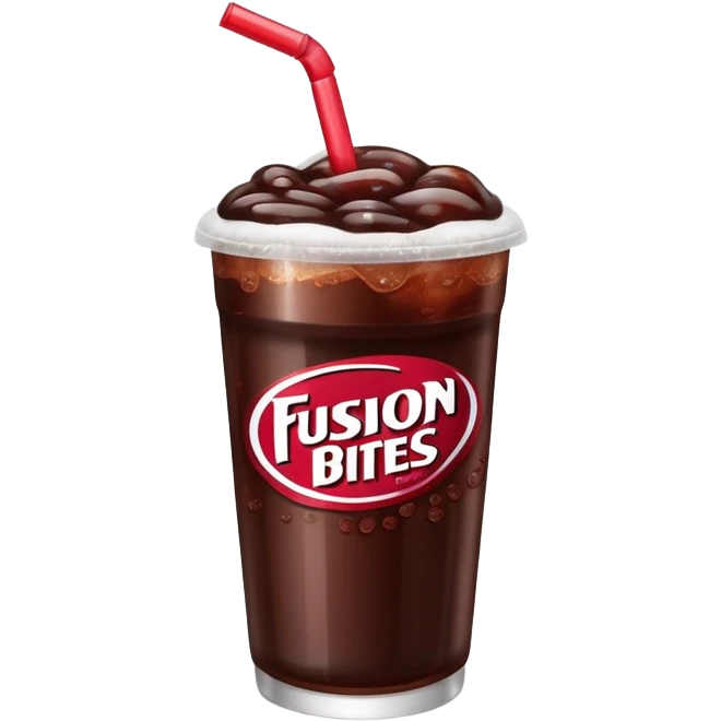 dr.pepper in a cup that says fusion bites emoji