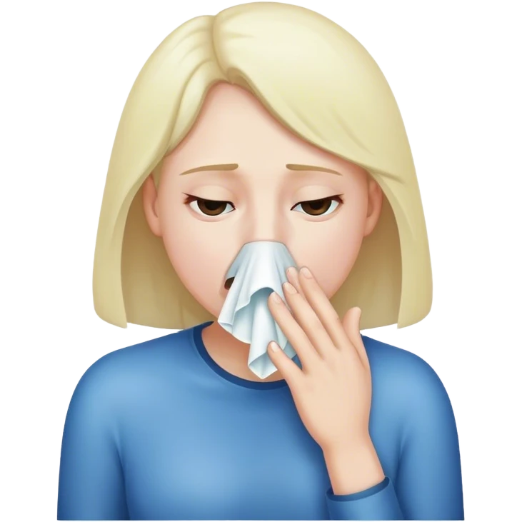 blowing nose emoji