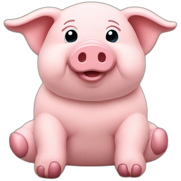 Ty-tulip-stuffed-pig-toy-slouching-sitting-plush-fluffy emoji