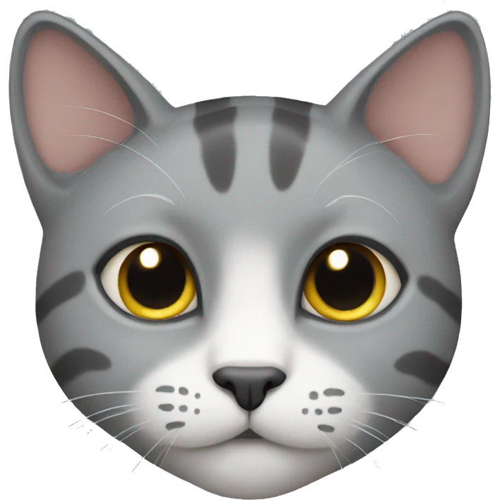 Grey cat emoji