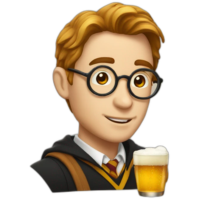 Harry potter drink beer emoji