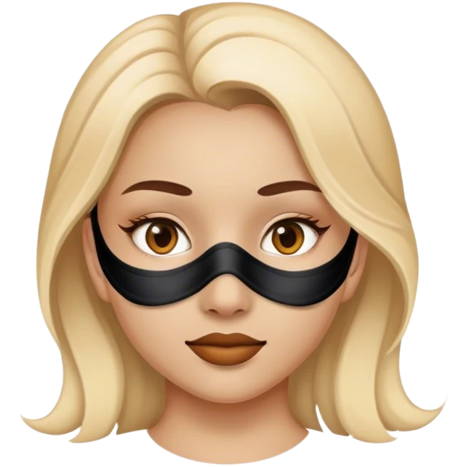 Girl with normal mask on his face  emoji