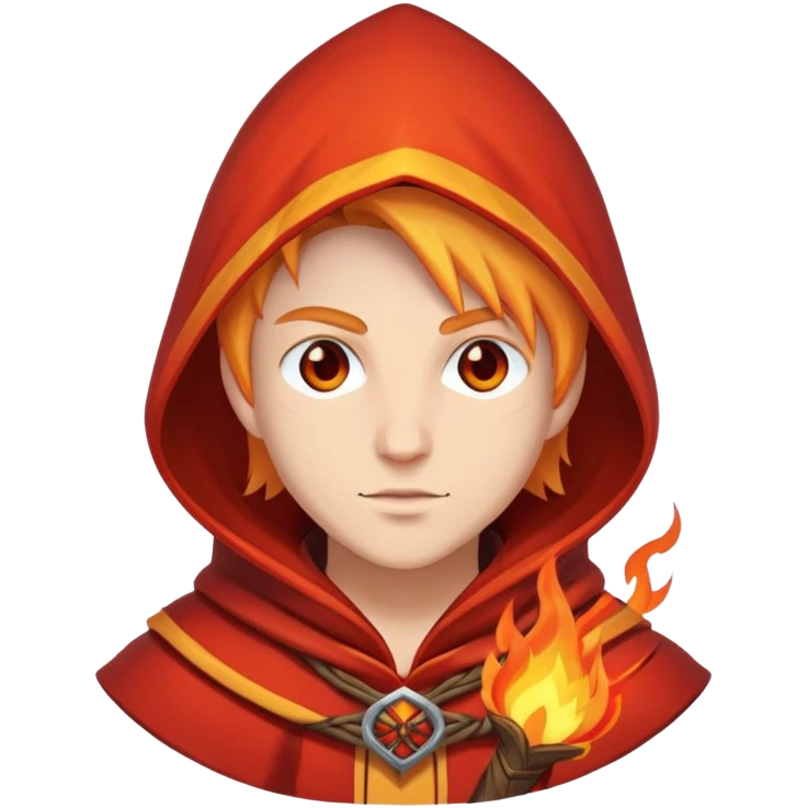 Fire mage with hood emoji