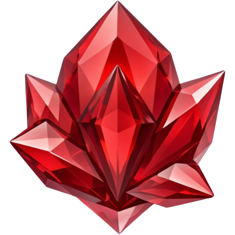 Red crystal group emoji