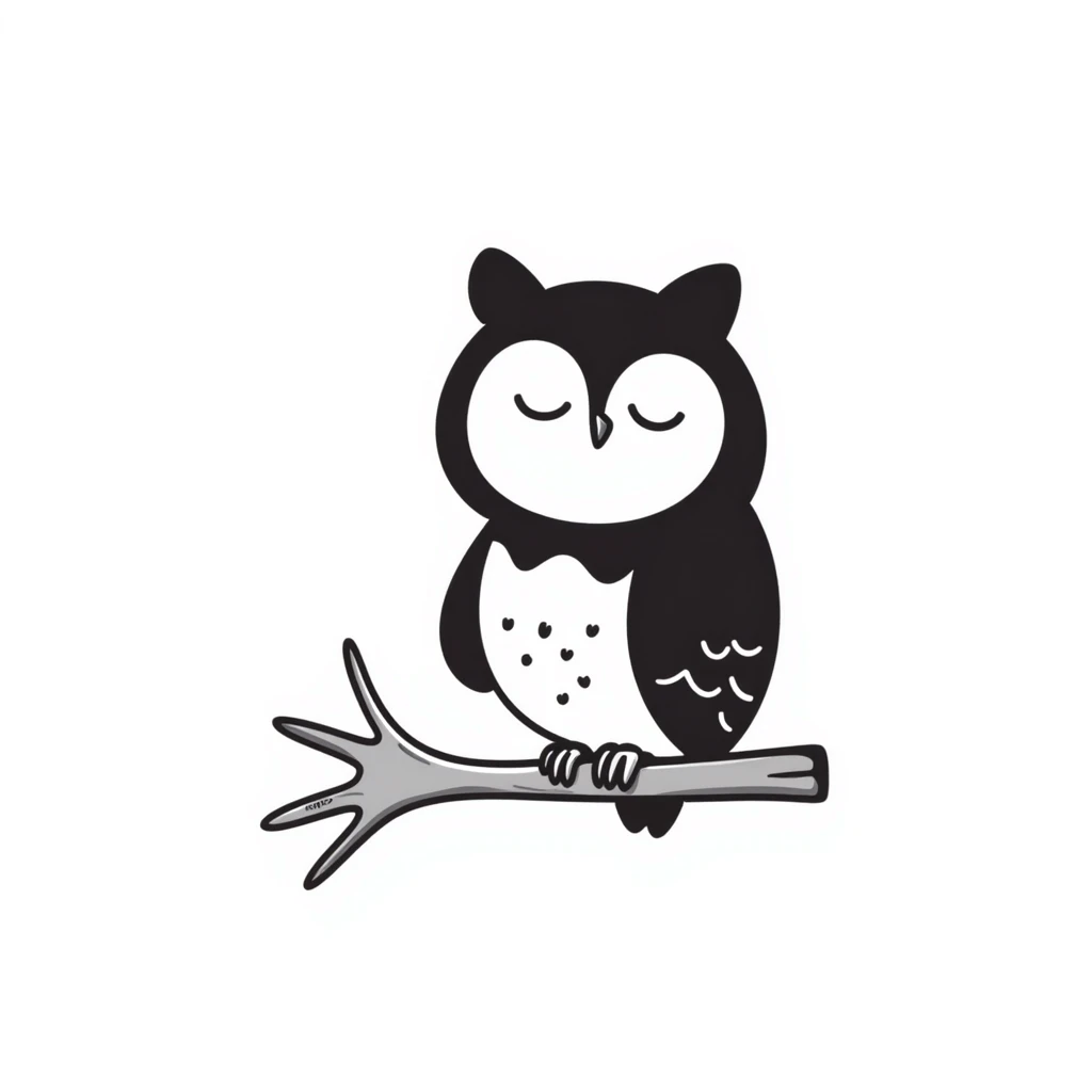 sleepy owl emoji