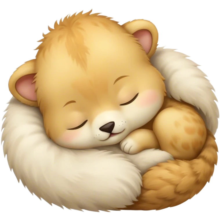 Baby animal sleeping emoji