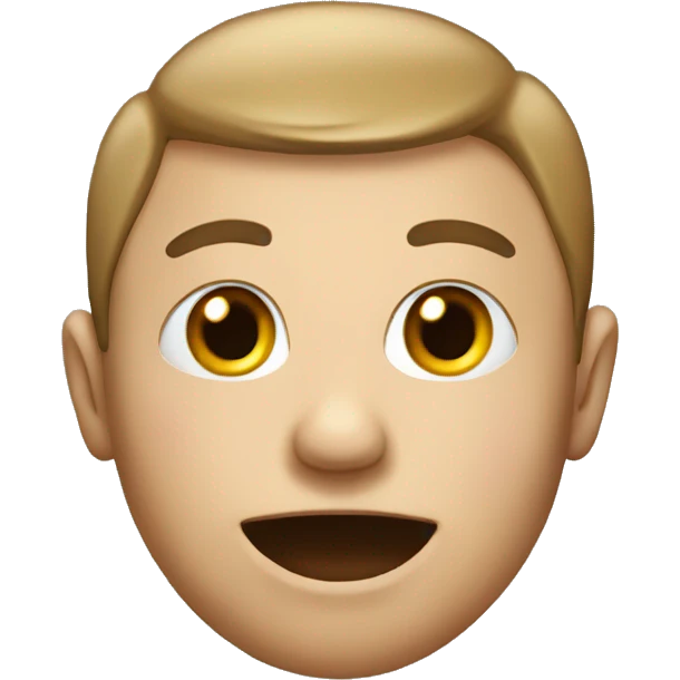 Person with a giant head emoji