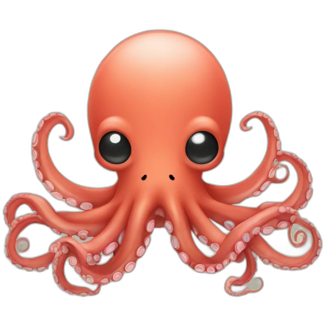 octopus-cute-small-light-red-color-4-limbs emoji