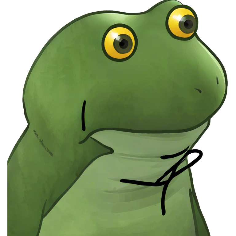 bufo wearing a mask emoji