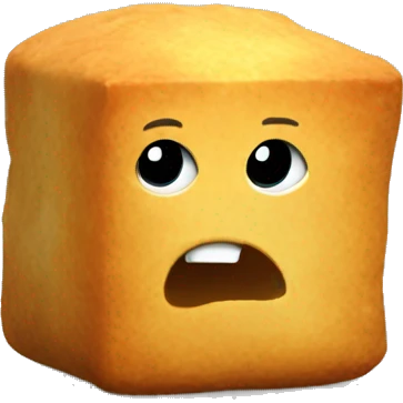 A nugget with a roblox face  emoji