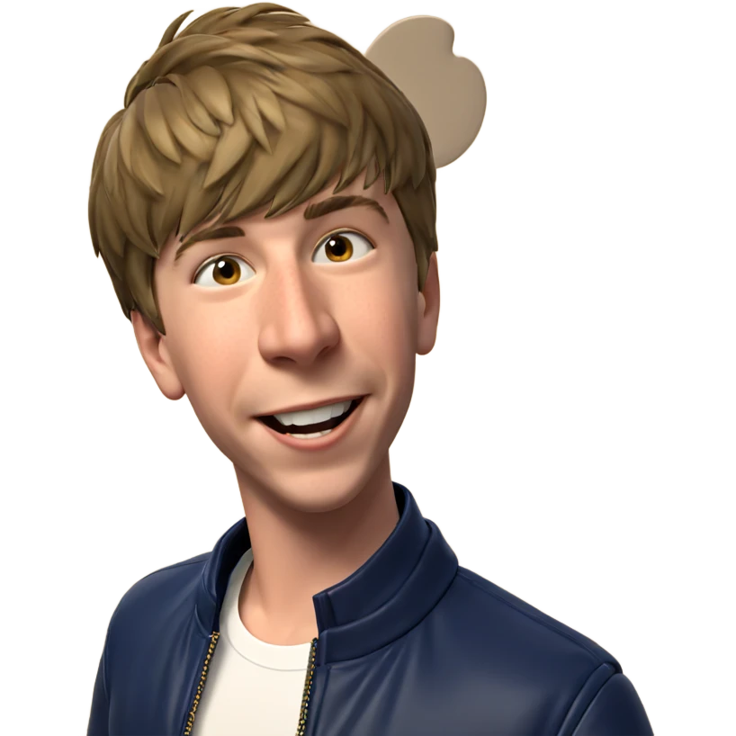 smiling boy in jacket emoji