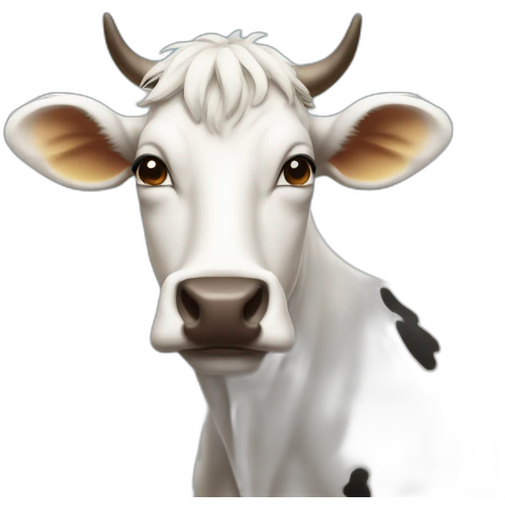 Une vache sur Twitter emoji