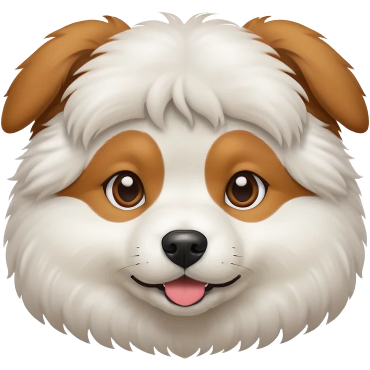 Dog chau chau in loving Family emoji