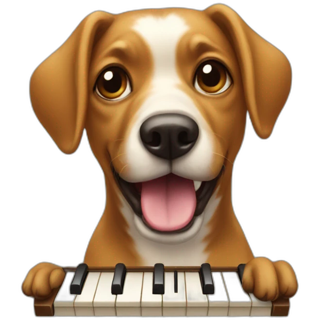 Dog play organ emoji