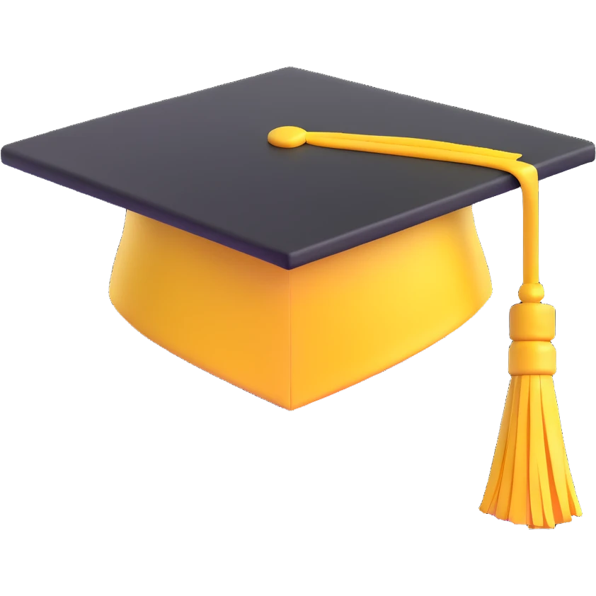 yellow graduation cap emoji