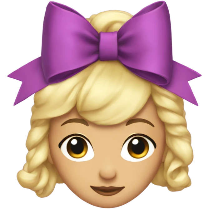 Coquette bow emoji