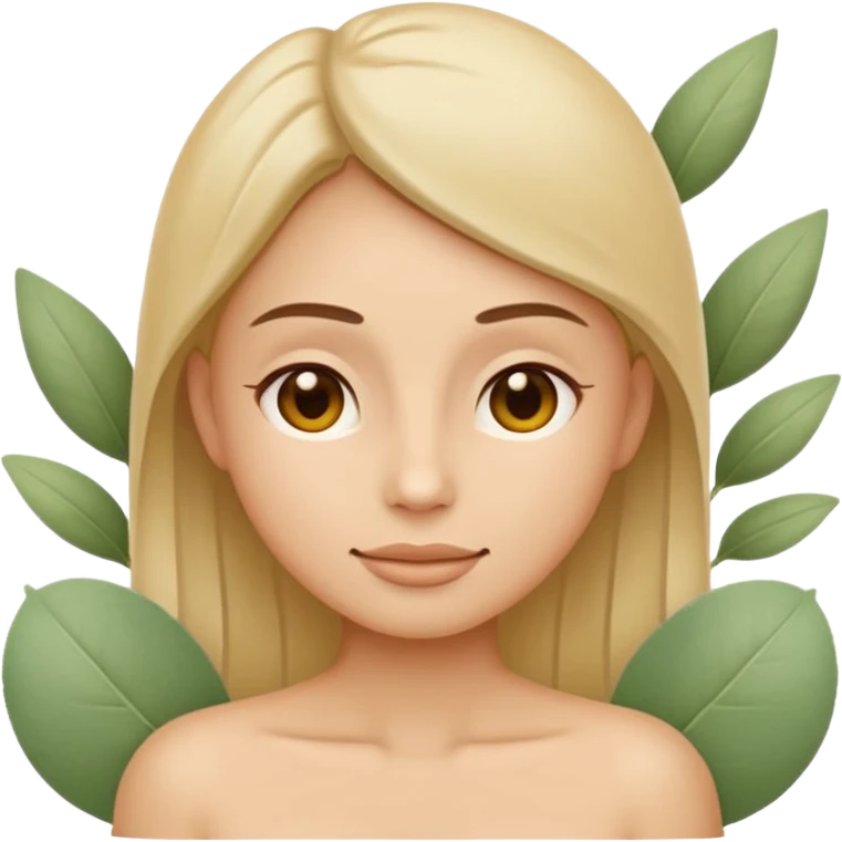 Minimal wellness emoji representing tighter skin and firmness,
subtle lifting effect, smooth contours, calm and natural,
no beauty or cosmetic symbols, soft sage green color palette emoji