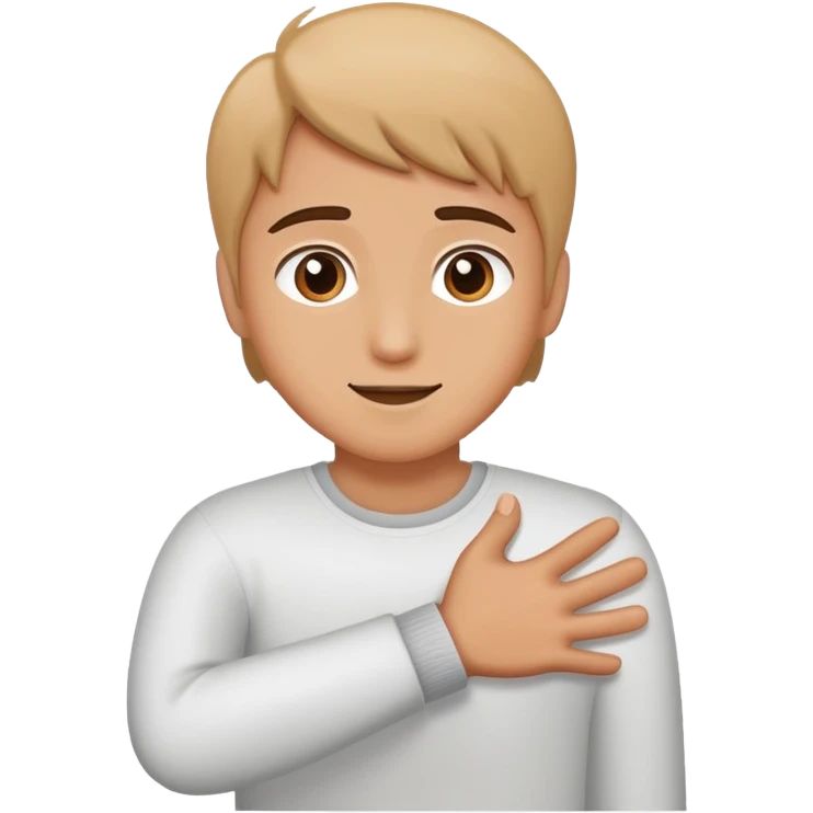 Person reaching out for a hug emoji