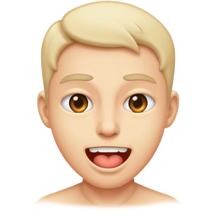Person mewing emoji