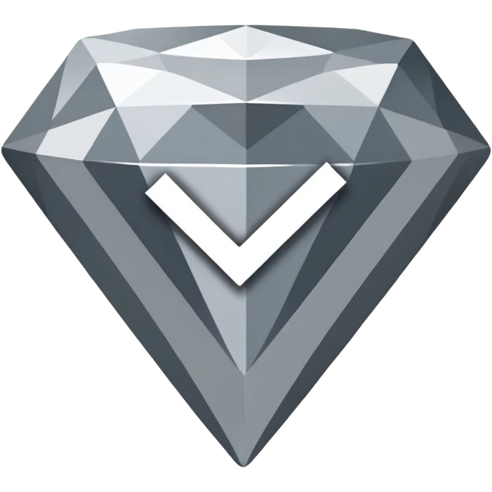 A white check inside a gray diamond  emoji