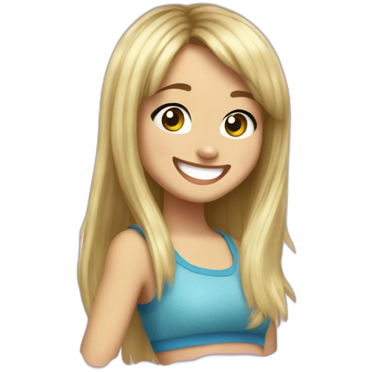 happy hannah montana emoji