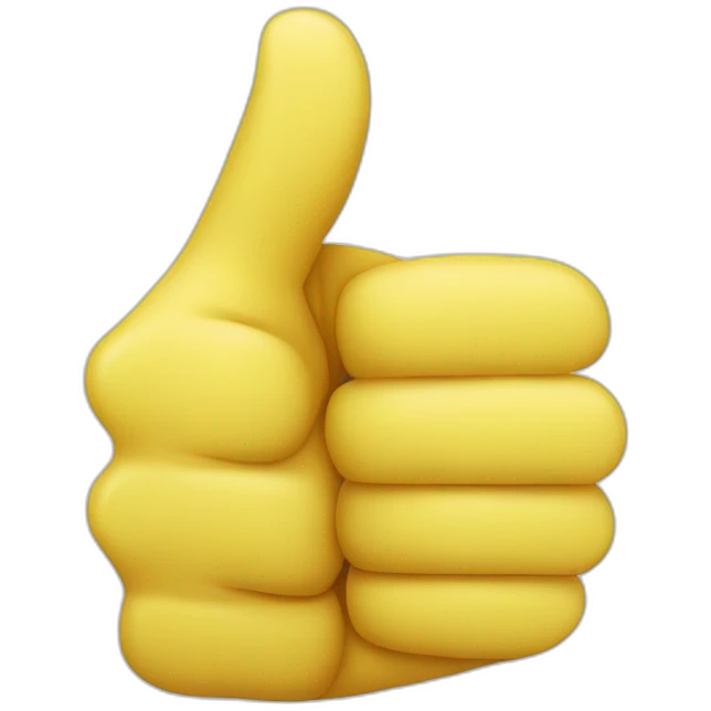 yellow thumbs up emoji