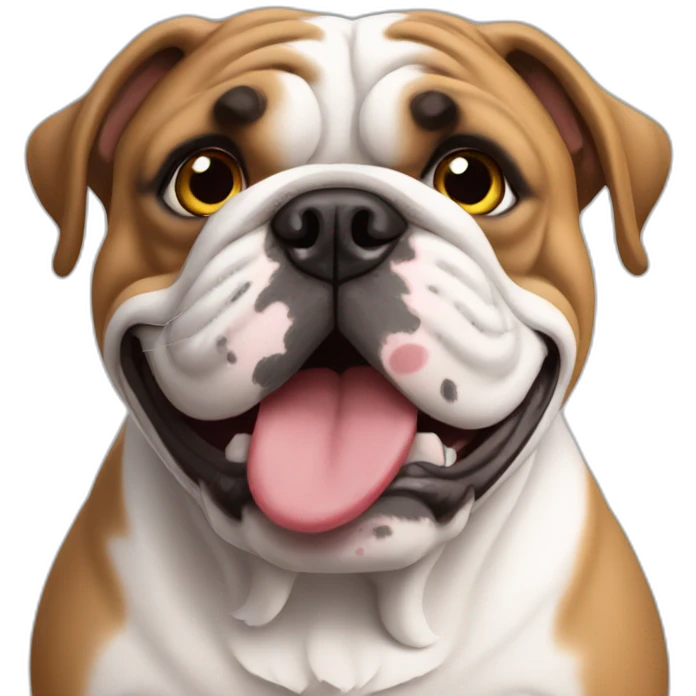 english bulldog anniversaire emoji