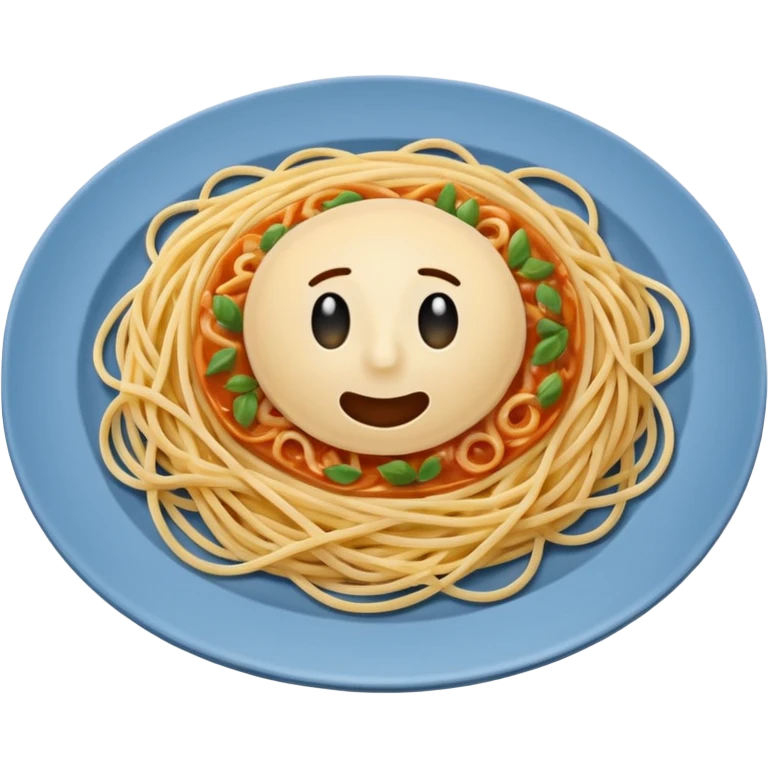 nur spaghetti ohne soße emoji