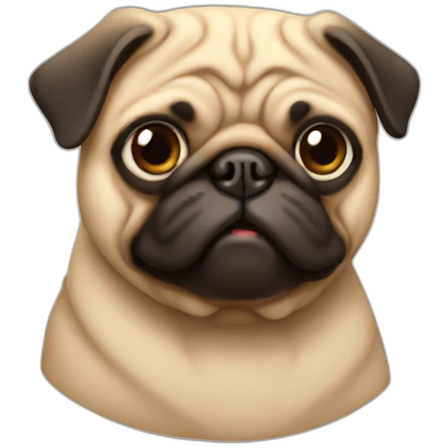 Fat pug emoji