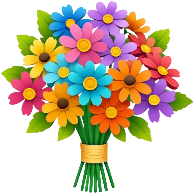 paper bouquet emoji