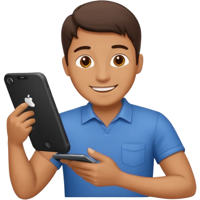 Homme heureux bricoleur  emoji