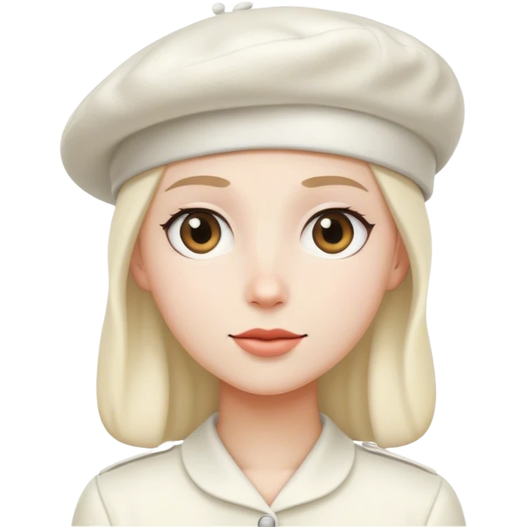 white beret emoji