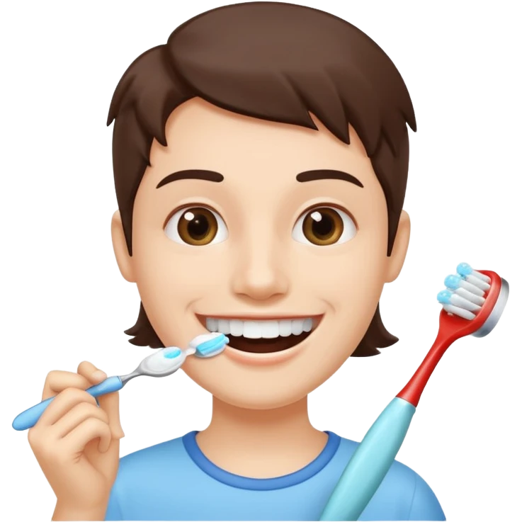 Brushing your teeth emoji