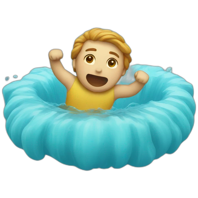 Person sinking  emoji