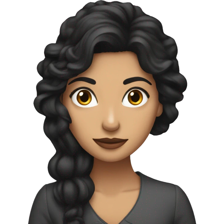 Morena Baccarin with long hair emoji