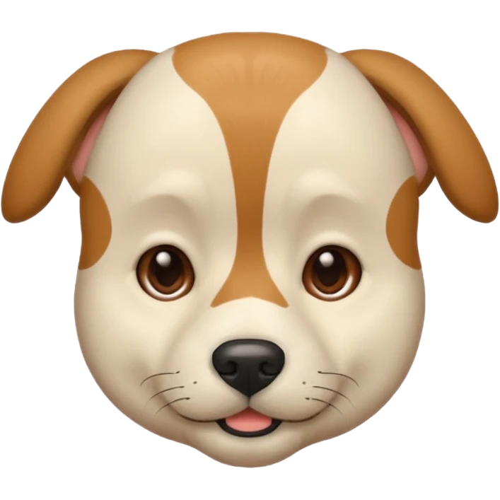 A man with a dog face emoji