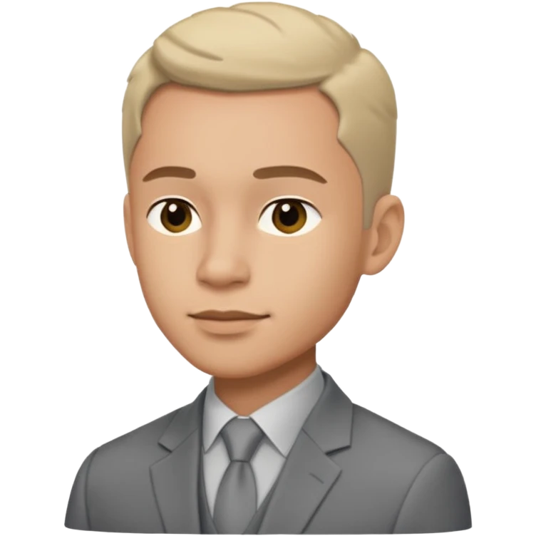 Man in suit half-side emoji