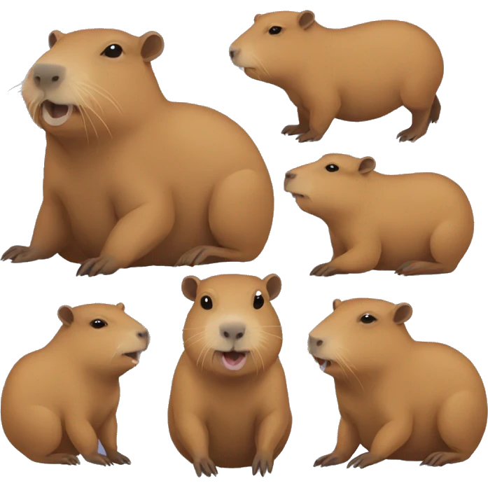 Capybara stickerpack emoji