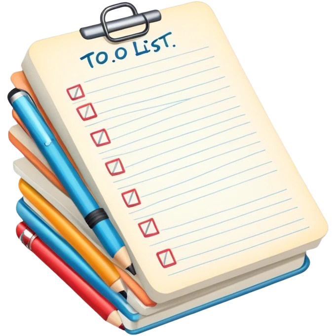 many to do list emoji